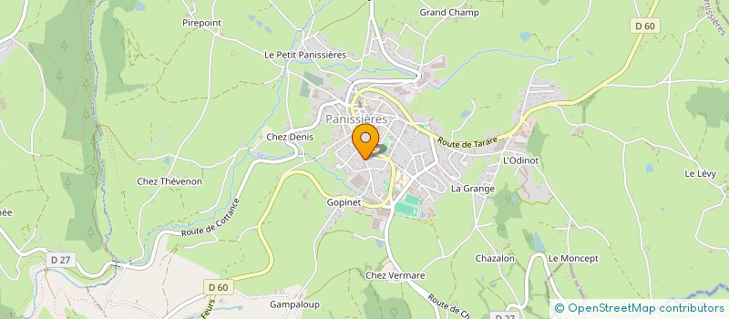 localisation de l'entreprise SCI BRUCHET  PANISSIERES