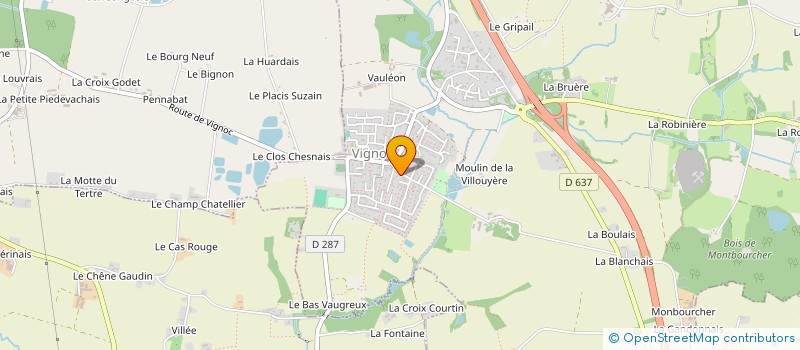 localisation de l'entreprise SCI BRUCHET-MERY  VIGNOC