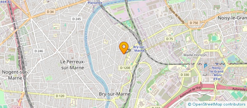 localisation de l'entreprise SCI BRUCOR  BRY-SUR-MARNE