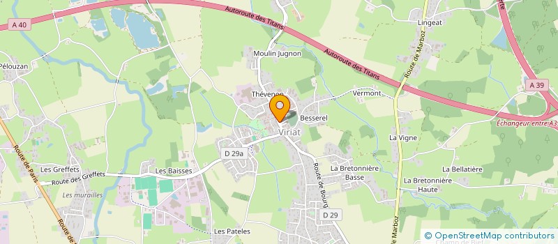 localisation de l'entreprise SCI BRUDEL à VIRIAT