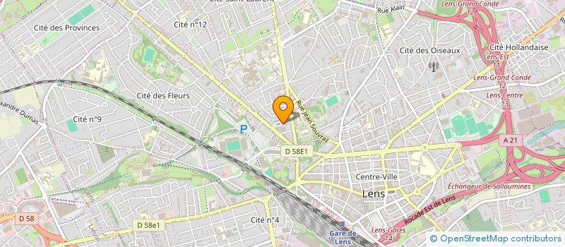 localisation de l'entreprise SCI BRUEGHEL  LENS