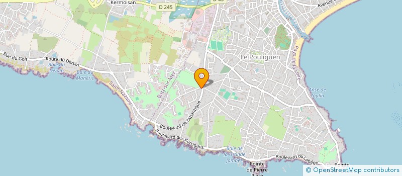 localisation de l'entreprise SCI BRUGAMAR  LE POULIGUEN