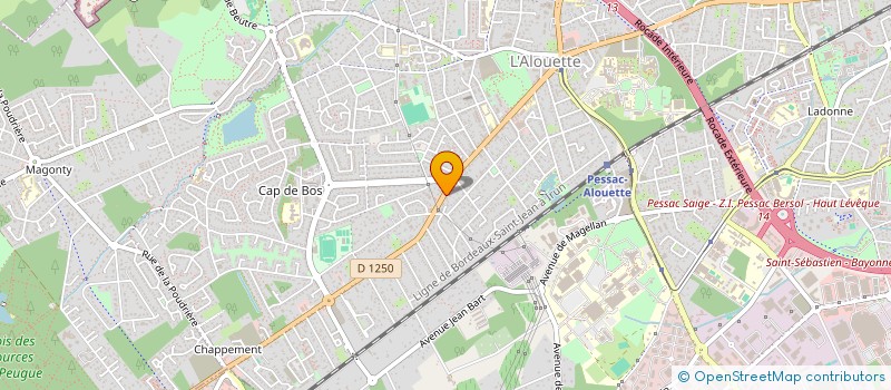 localisation de l'entreprise SCI BRUGERON à PESSAC