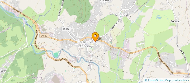 localisation de l'entreprise SCI BRUGGEMAN HAUTEVILLE  BOULIEU-LES-ANNONAY
