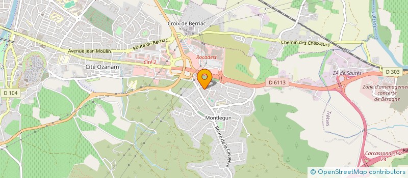localisation de l'entreprise SCI BRUGITI à CARCASSONNE
