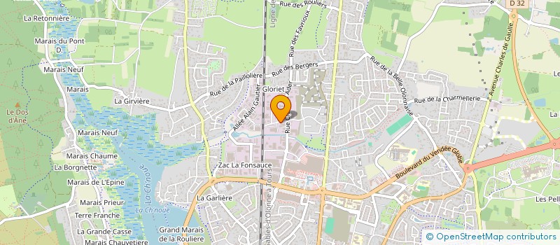 localisation de l'entreprise SCI BRUGOMAX à LES SABLES-D'OLONNE