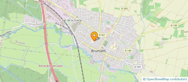 localisation de l'entreprise SCI  BRUHEIM  BRUMATH