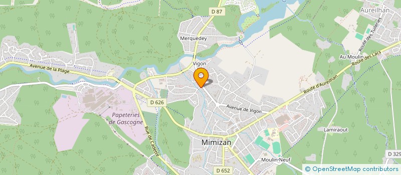 localisation de l'entreprise SCI BRUHET  MIMIZAN