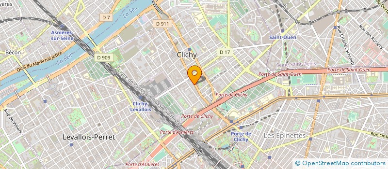 localisation de l'entreprise SCI BRUINE à CLICHY