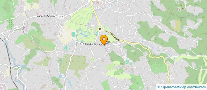 localisation de l'entreprise SCI BRUJO  CHATEAUNEUF-GRASSE