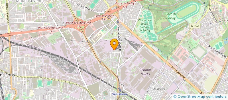 localisation de l'entreprise SCI BRULAS  VENISSIEUX