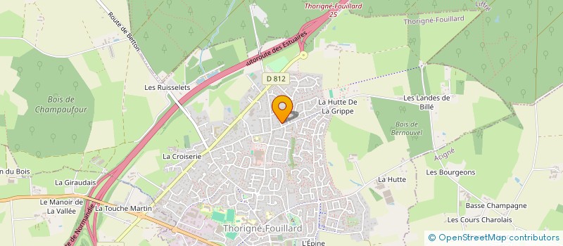 localisation de l'entreprise SCI BRULE LETANOUX  THORIGNE-FOUILLARD