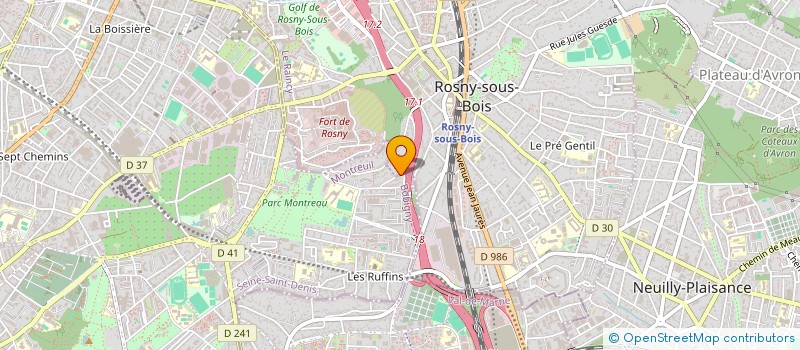localisation de l'entreprise SCI BRULEFER BIS à MONTREUIL