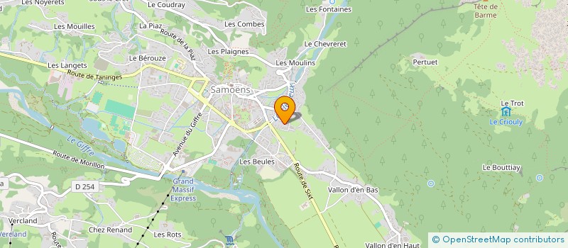 localisation de l'entreprise SCI BRULENE  SAMOENS