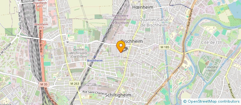 localisation de l'entreprise SCI BRUMAR 2  BISCHHEIM