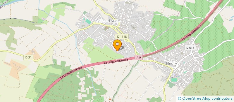 localisation de l'entreprise SCI BRUMOR  SALLES-D'AUDE