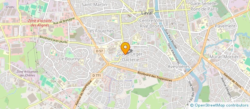 localisation de l'entreprise SCI BRUN-BREMONT à LAVAL