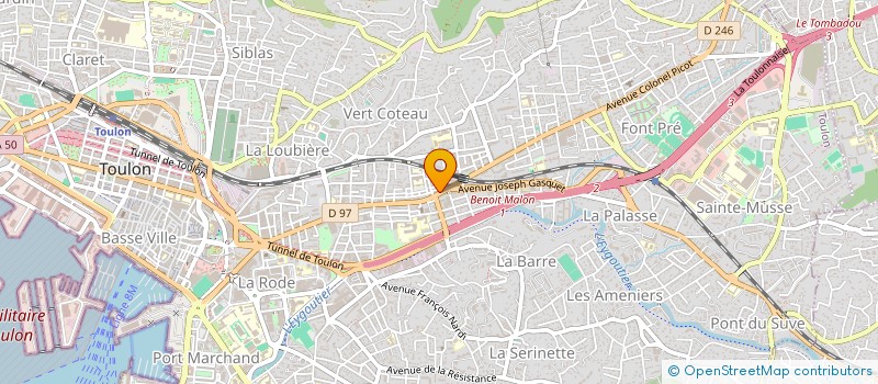 localisation de l'entreprise SCI BRUN-BUISSON  TOULON