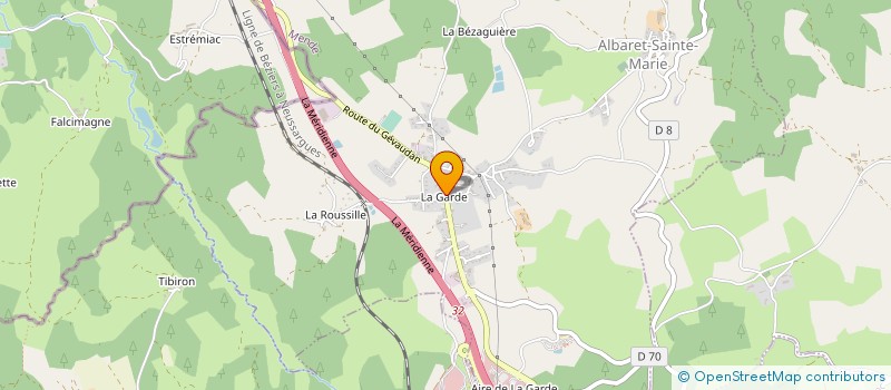 localisation de l'entreprise SCI BRUN MAURY  ALBARET-SAINTE-MARIE