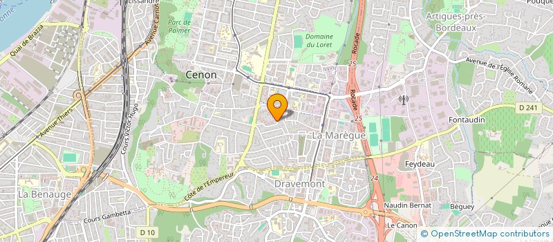 localisation de l'entreprise SCI BRUN-PRADAT  CENON