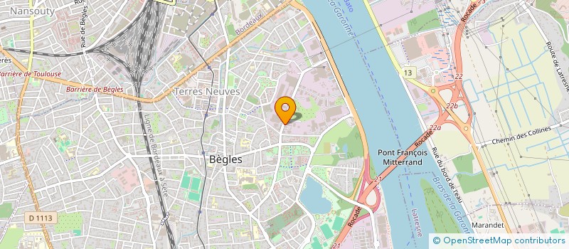 localisation de l'entreprise SCI BRUNAUD à BEGLES