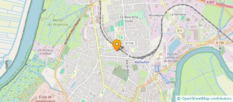 localisation de l'entreprise SCI BRUNAUT  ROCHEFORT