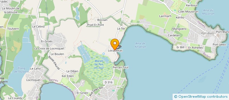 localisation de l'entreprise SCI BRUNE  LARMOR-BADEN