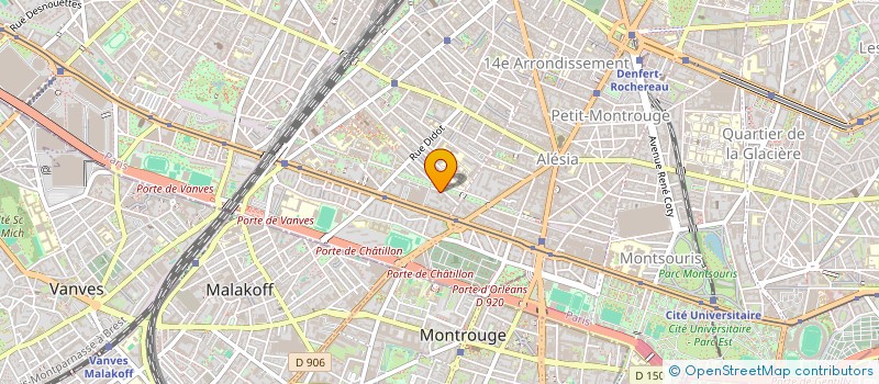 localisation de l'entreprise SCI BRUNE MARTIN  PARIS 14