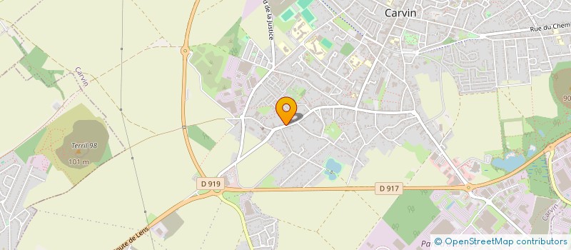 localisation de l'entreprise SCI BRUNEAU  CARVIN