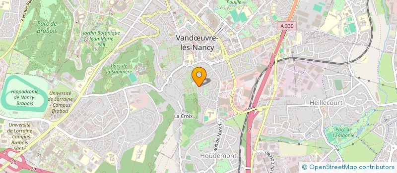 localisation de l'entreprise SCI BRUNEAU-COLMON  VANDUVRE-LES-NANCY