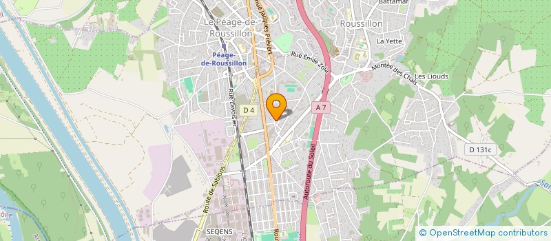 localisation de l'entreprise SCI BRUNEL  ROUSSILLON