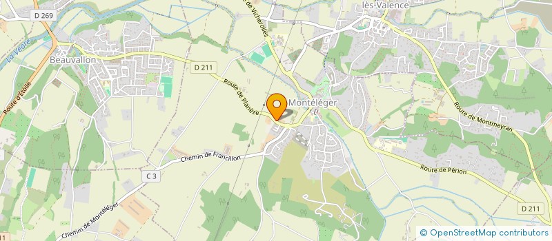 localisation de l'entreprise SCI BRUNEL à BEAUMONT LES VALENCE