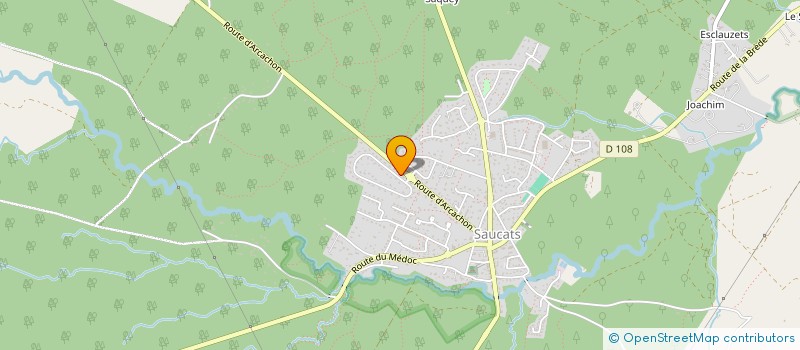 localisation de l'entreprise SCI BRUNEL  SAUCATS