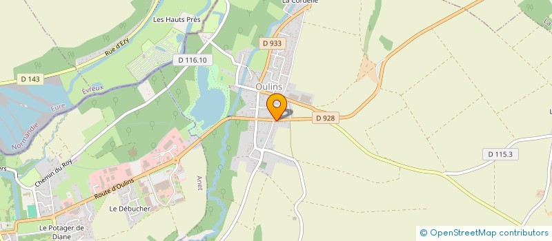 localisation de l'entreprise SCI BRUNEL GOBERT à OULINS