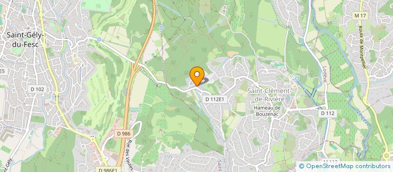 localisation de l'entreprise SCI BRUNELLO  SAINT-CLEMENT-DE-RIVIERE