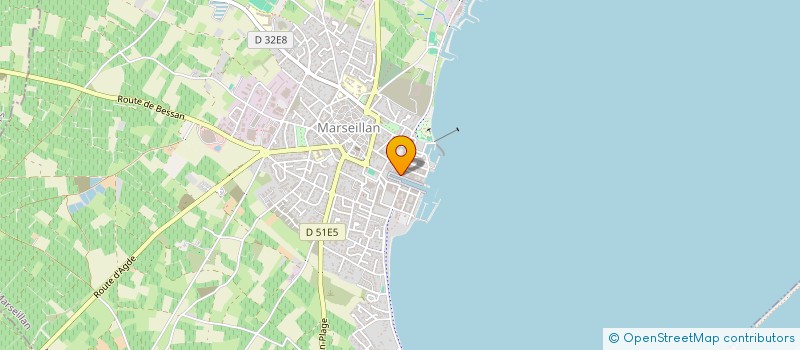 localisation de l'entreprise SCI BRUNELO  MARSEILLAN