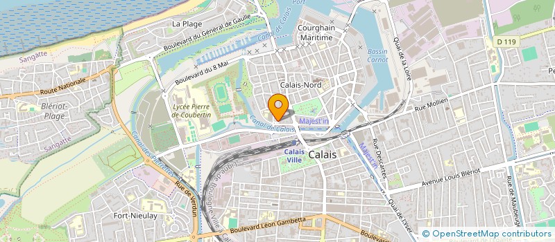 localisation de l'entreprise SCI BRUNELOT  CALAIS