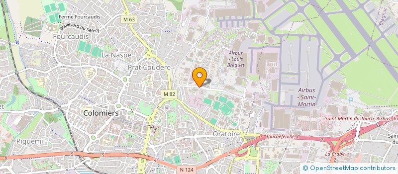 localisation de l'entreprise SCI BRUNERE à COLOMIERS