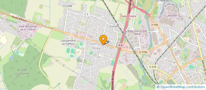 localisation de l'entreprise SCI BRUNES ET BLONDES  CHATENOY-LE-ROYAL