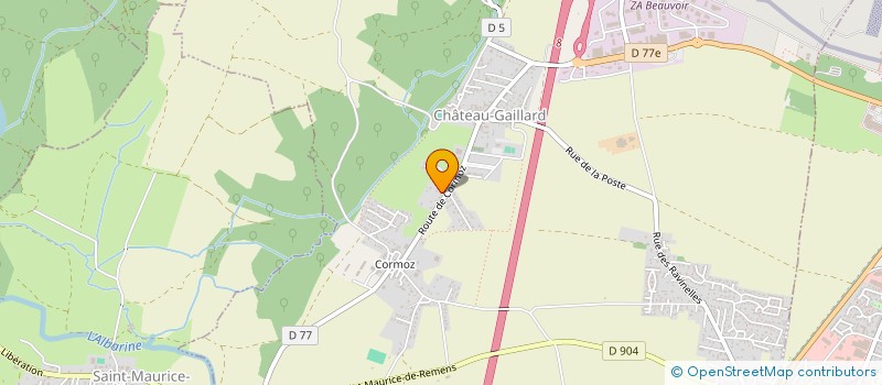 localisation de l'entreprise SCI BRUNET à CHATEAU-GAILLARD