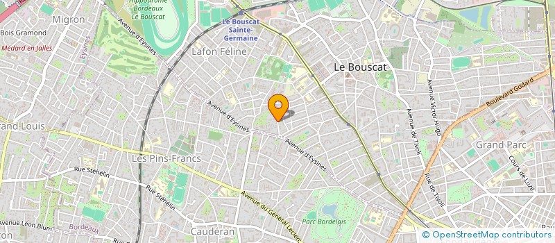 localisation de l'entreprise SCI BRUNET  LE BOUSCAT