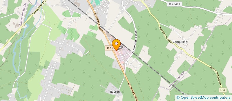 localisation de l'entreprise SCI BRUNET  VENSAC