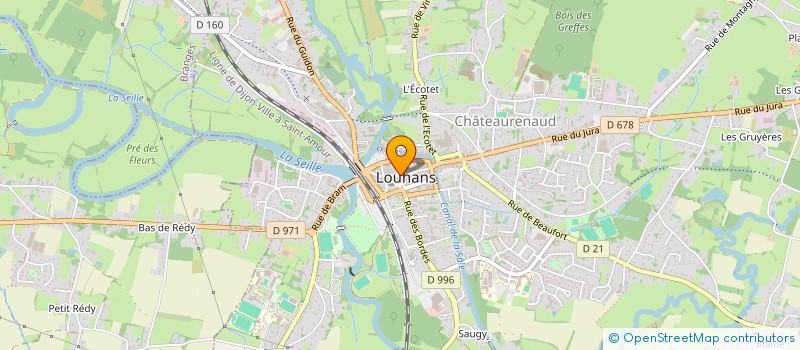 localisation de l'entreprise SCI BRUNET à LOUHANS