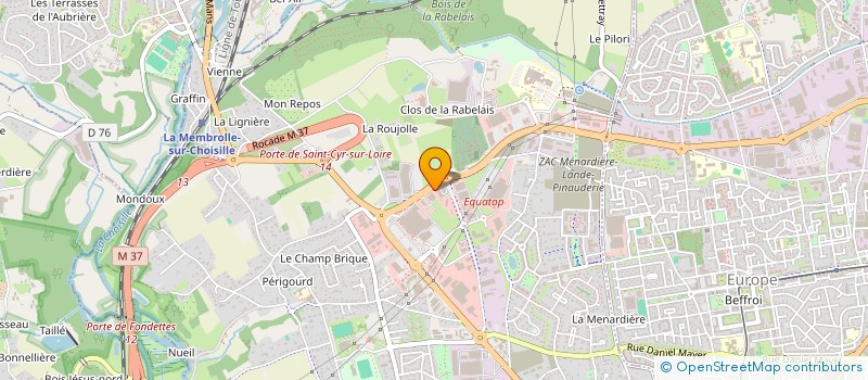 localisation de l'entreprise SCI BRUNET EQUATOP  SAINT-CYR-SUR-LOIRE