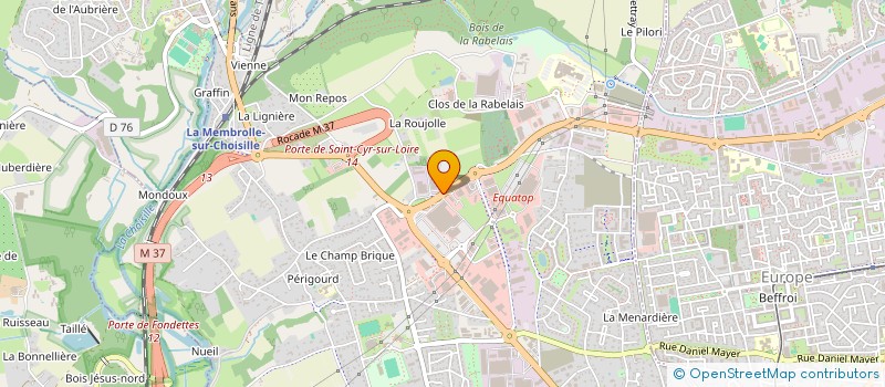 localisation de l'entreprise SCI BRUNET LESCOT  SAINT-CYR-SUR-LOIRE