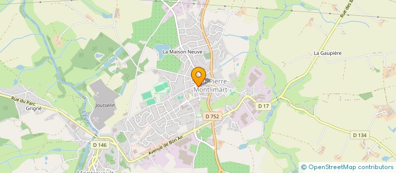 localisation de l'entreprise SCI BRUNET LOC à MONTREVAULT-SUR-EVRE