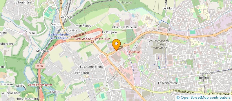 localisation de l'entreprise SCI BRUNET-MELI  SAINT-CYR-SUR-LOIRE