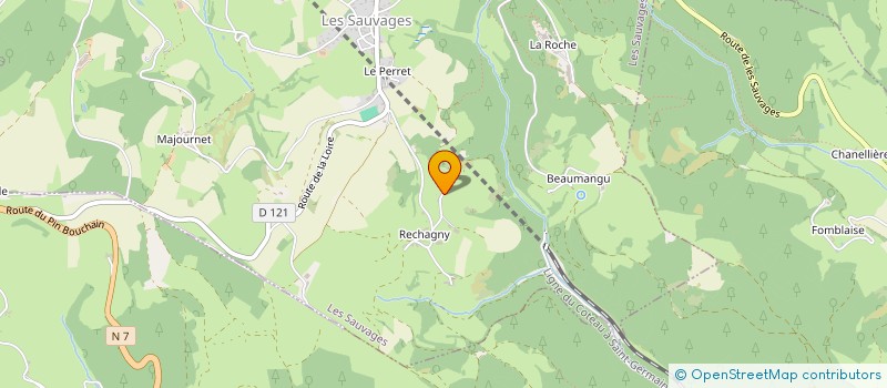 localisation de l'entreprise SCI BRUNET PECONTAL  LES SAUVAGES