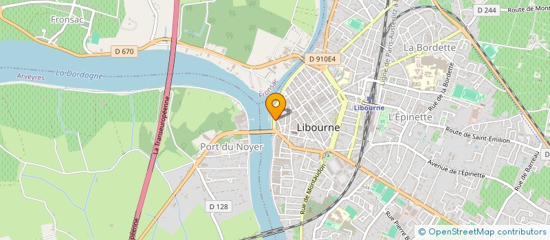 localisation de l'entreprise SCI BRUNET RAYMOND à LIBOURNE
