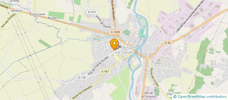 localisation de l'entreprise SCI BRUNETEAU-GIANNINA  SAINT-POURCAIN-SUR-SIOULE